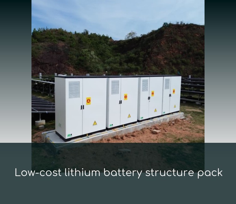 Low-cost lithium battery structure pack