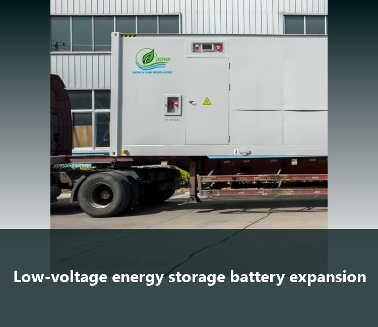 Low-voltage energy storage battery expansion