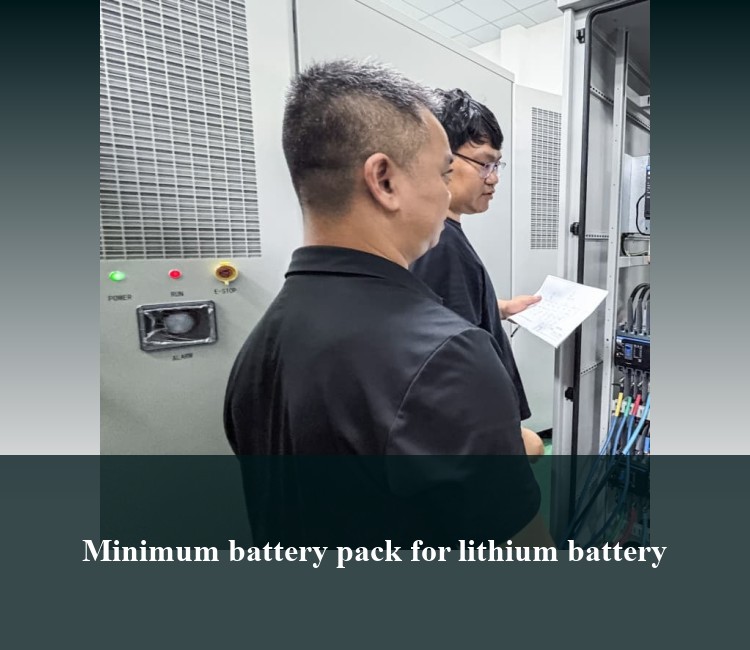 Minimum battery pack for lithium battery