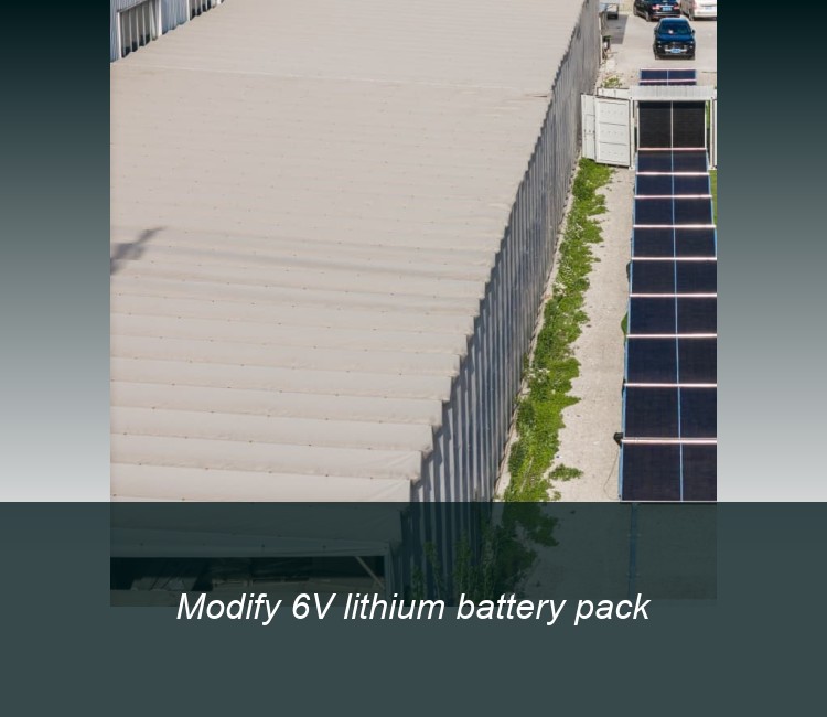 Modify 6V lithium battery pack