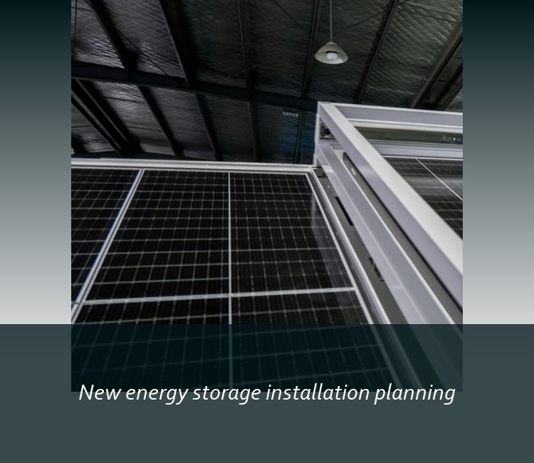 New energy storage installation planning