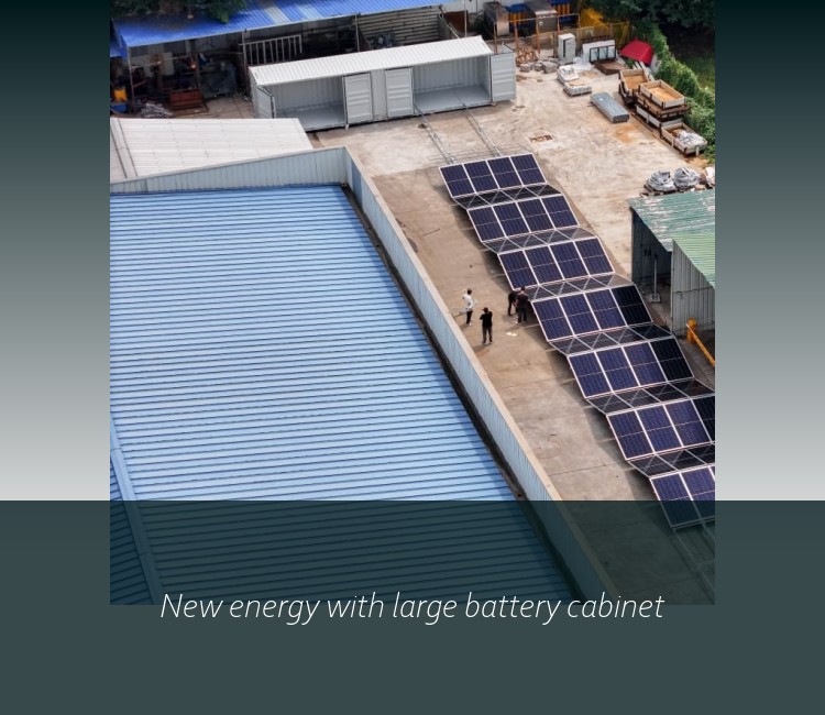 New energy with large battery cabinet