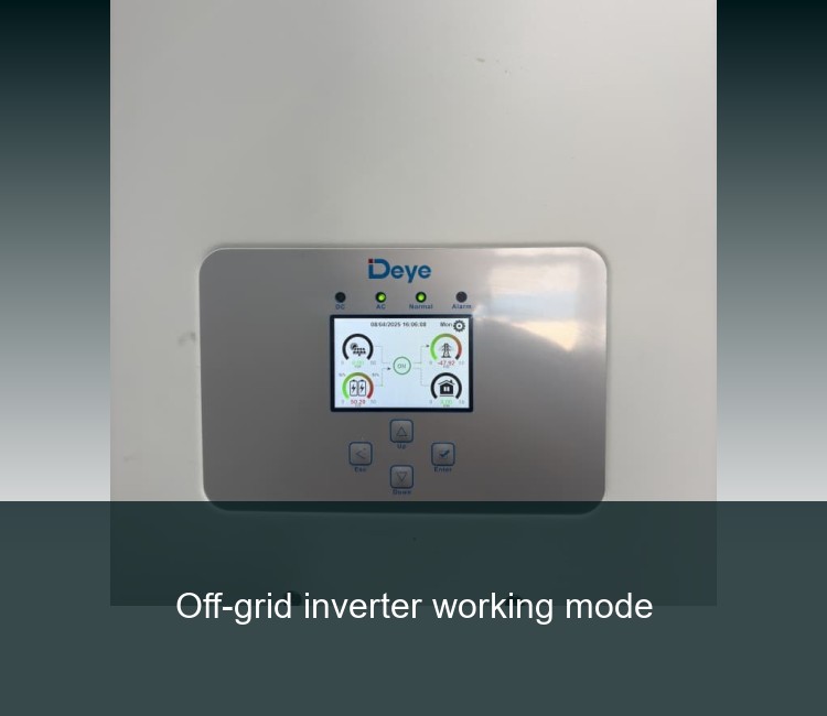 Off-grid inverter working mode