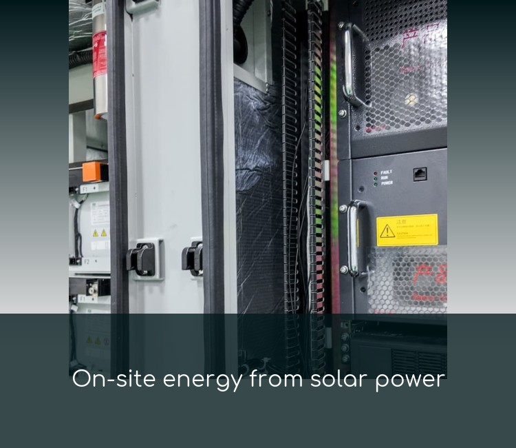 On-site energy from solar power