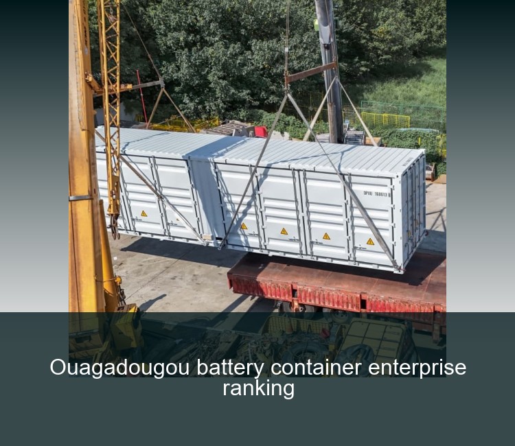 Ouagadougou battery container enterprise ranking
