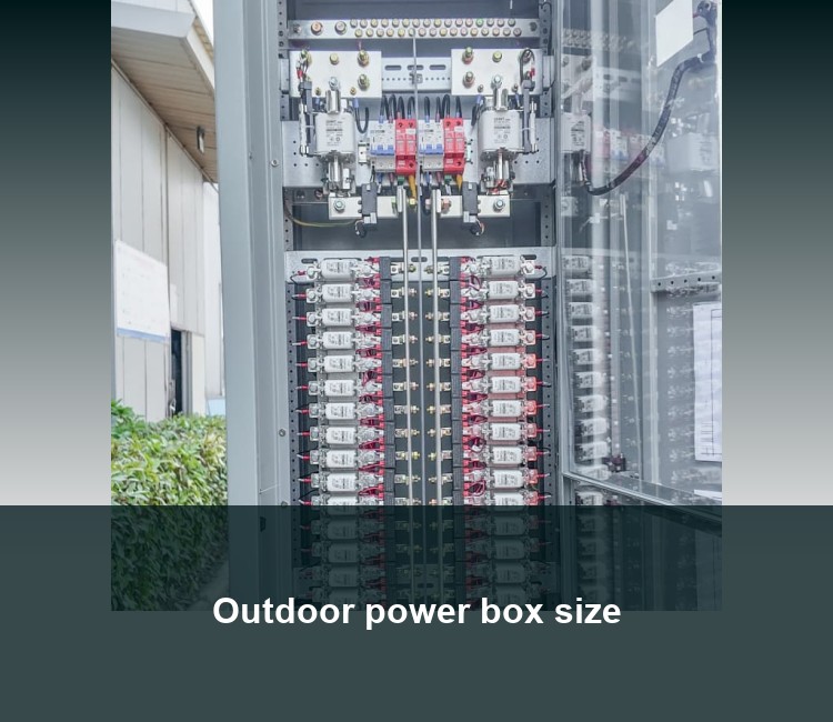 Outdoor power box size