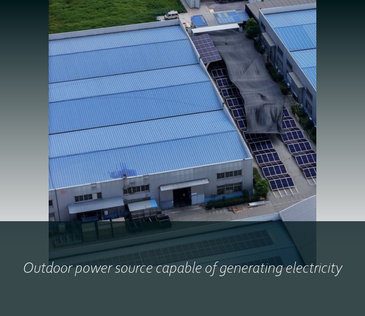 Outdoor power source capable of generating electricity