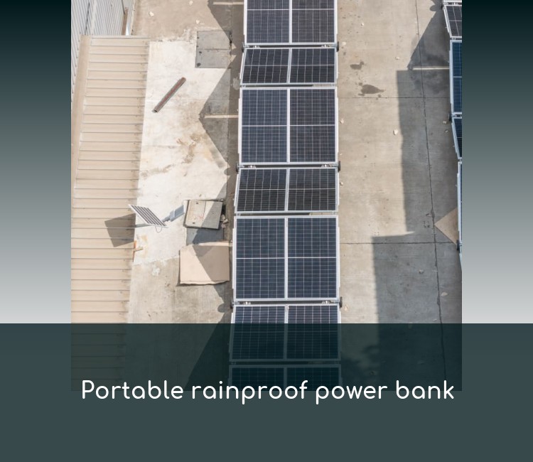 Portable rainproof power bank