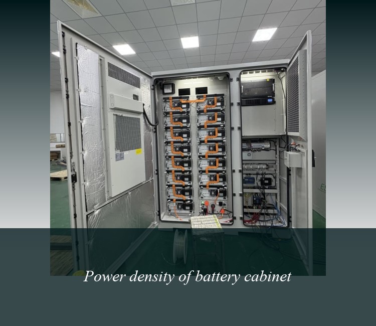 Power density of battery cabinet