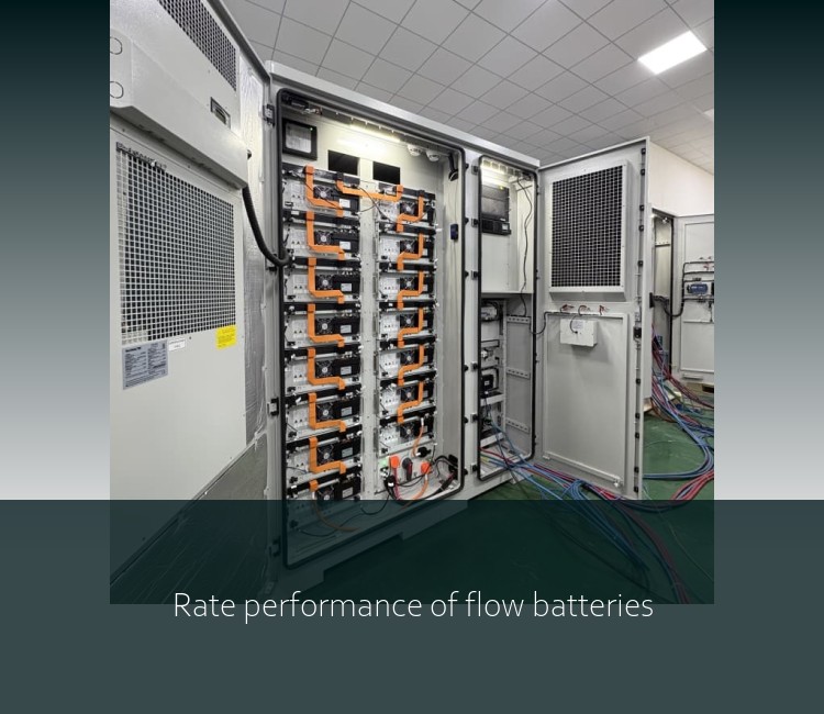 Rate performance of flow batteries