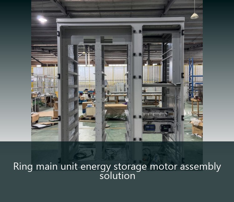 Ring main unit energy storage motor assembly solution