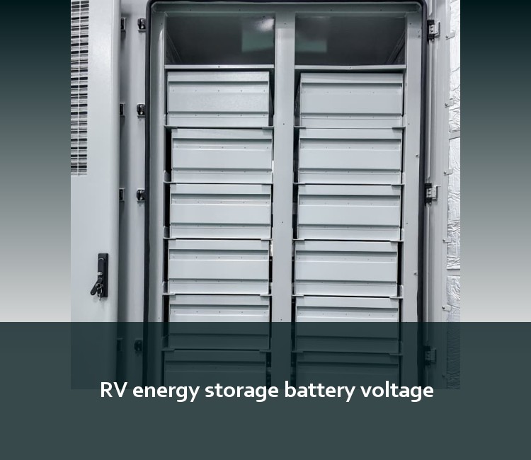 RV energy storage battery voltage
