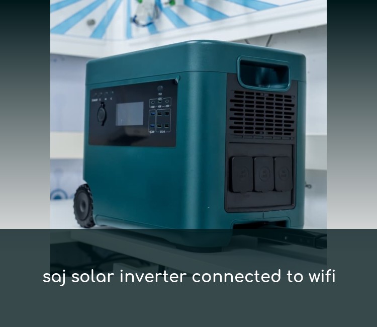 saj solar inverter connected to wifi