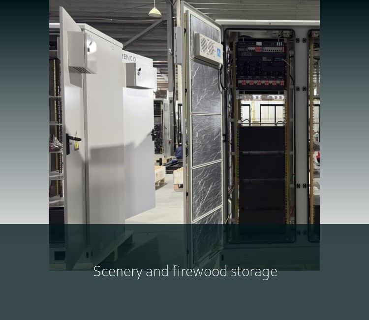 Scenery and firewood storage