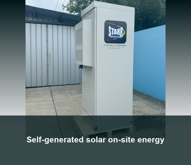 Self-generated solar on-site energy