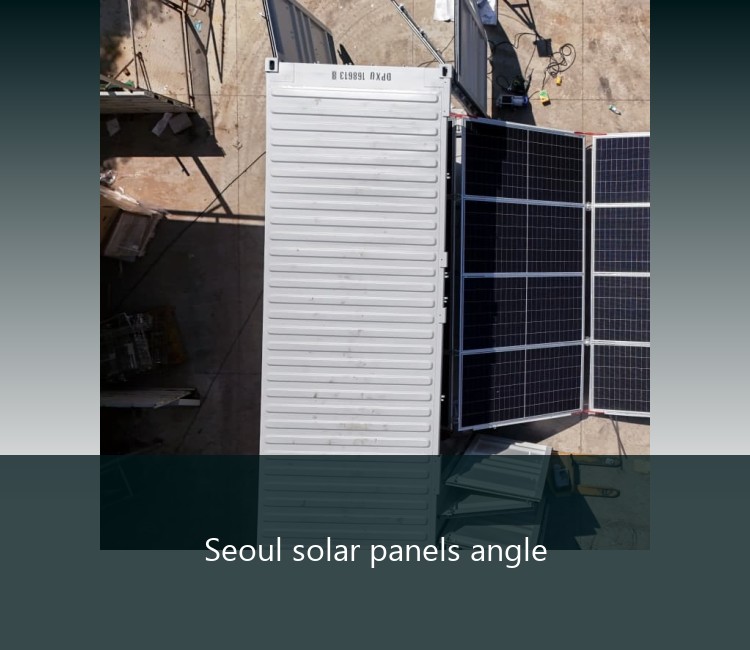 Seoul solar panels angle