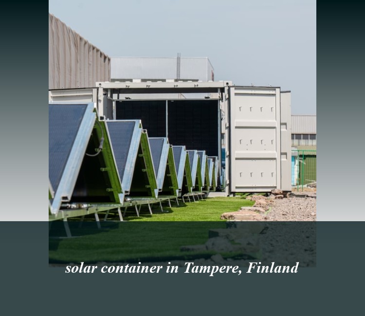 solar container in Tampere, Finland