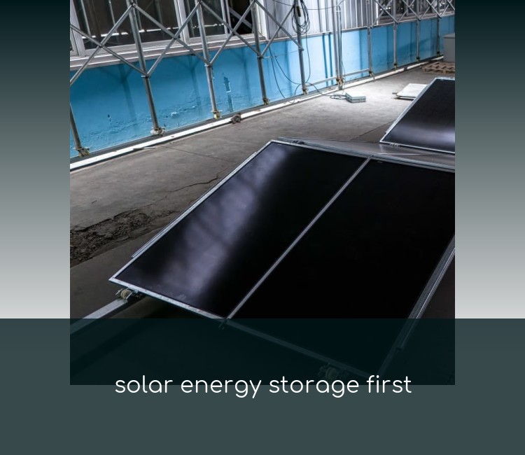 solar energy storage first