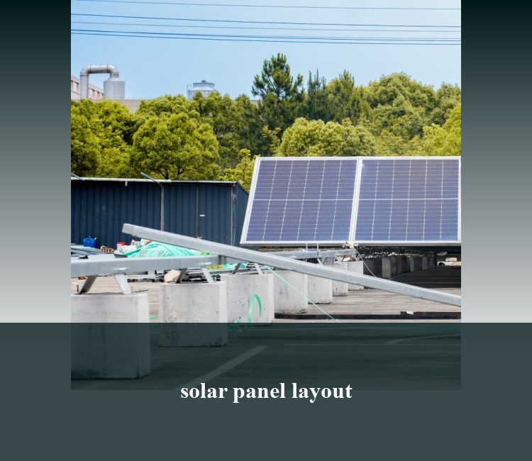 solar panel layout