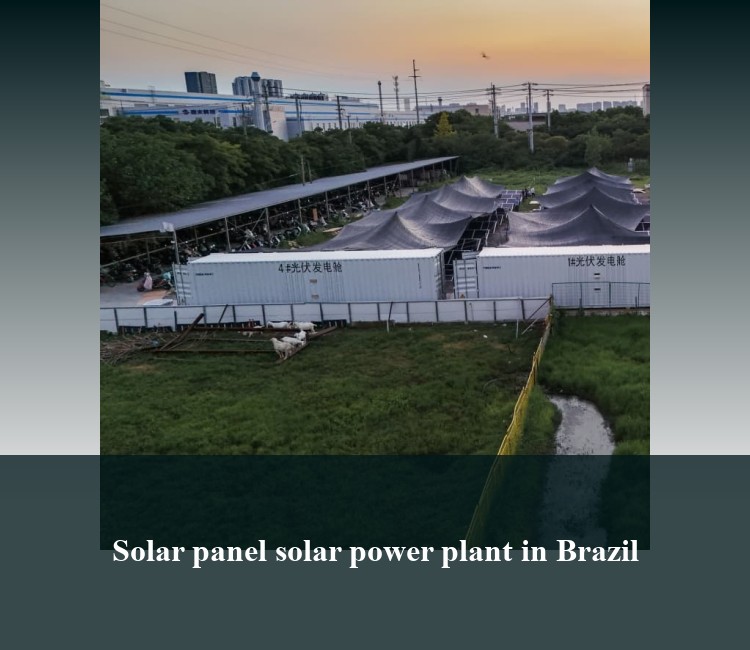 Solar panel solar power plant in Brazil