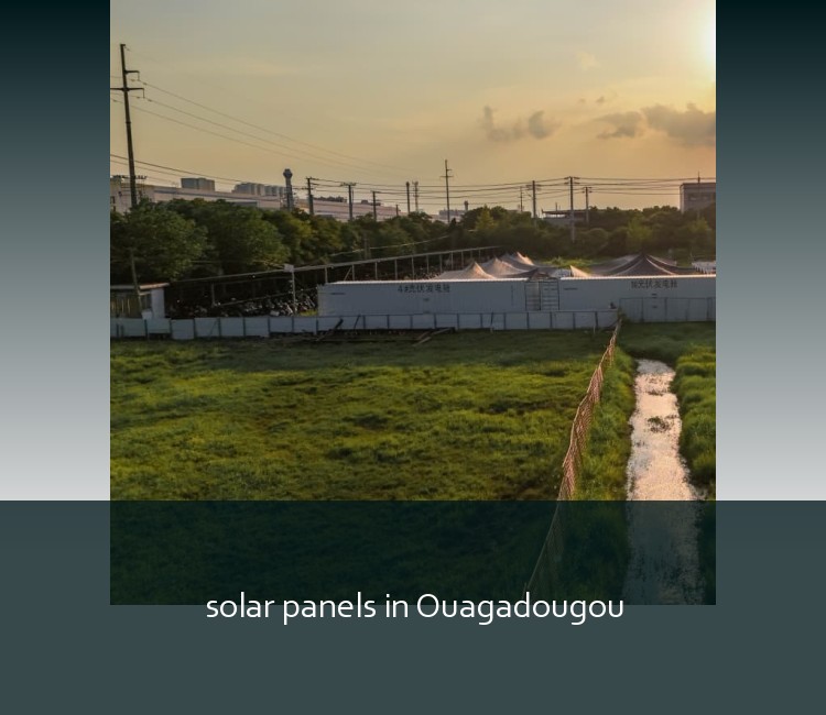solar panels in Ouagadougou