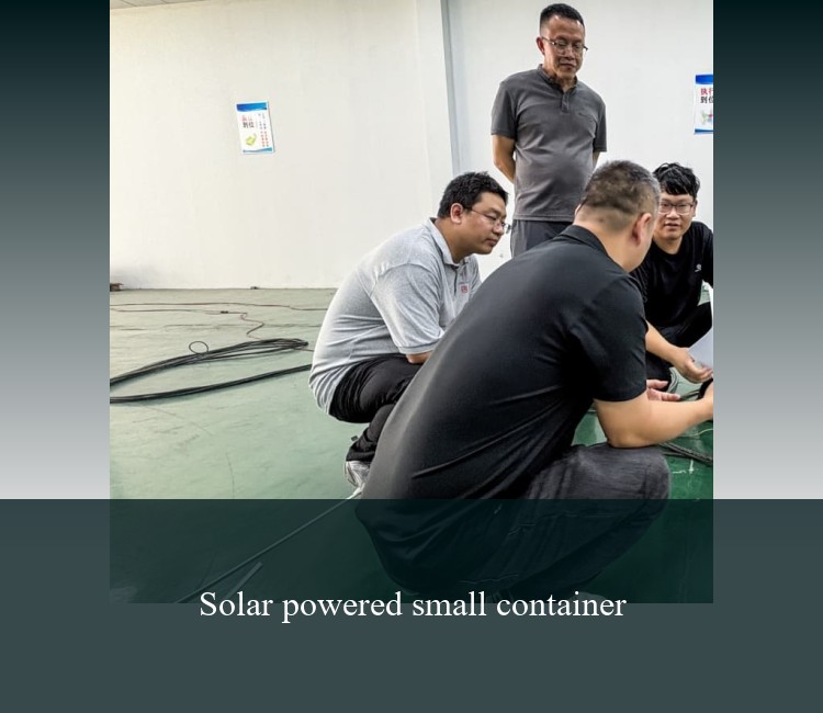 Solar powered small container
