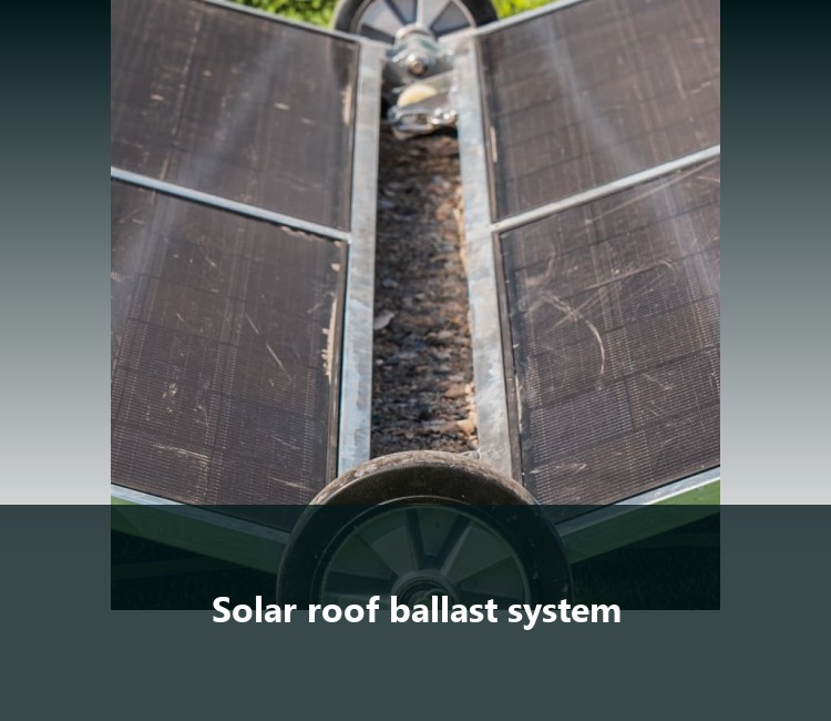 Solar roof ballast system