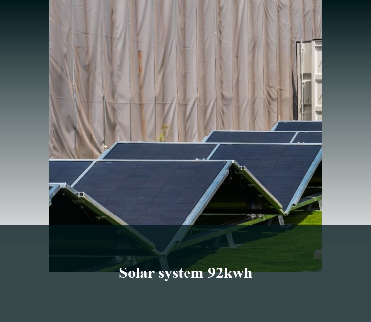 Solar system 92kwh