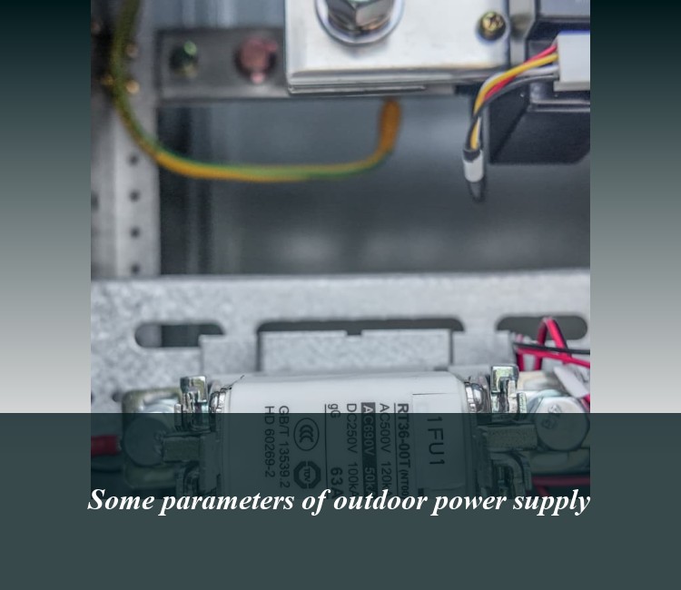 Some parameters of outdoor power supply