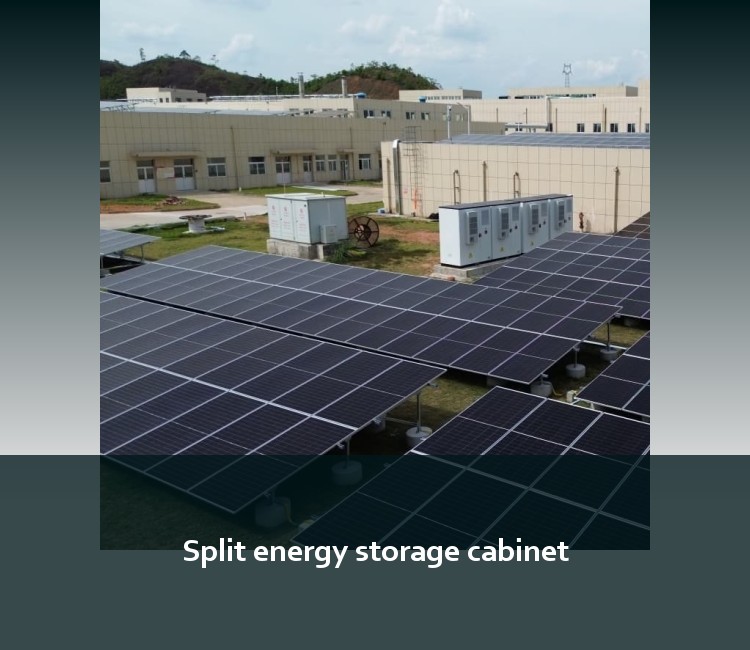 Split energy storage cabinet
