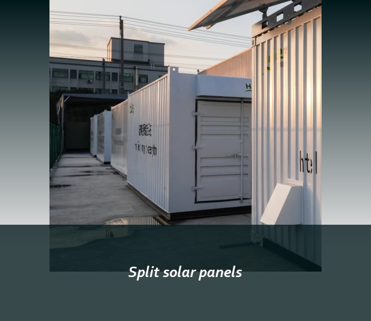Split solar panels