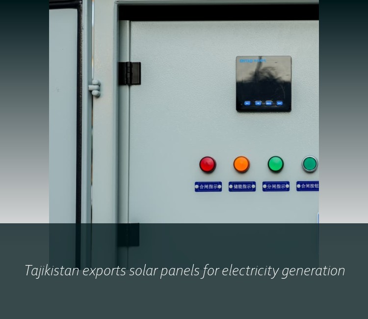 Tajikistan exports solar panels for electricity generation