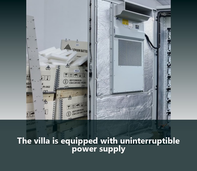 The villa is equipped with uninterruptible power supply
