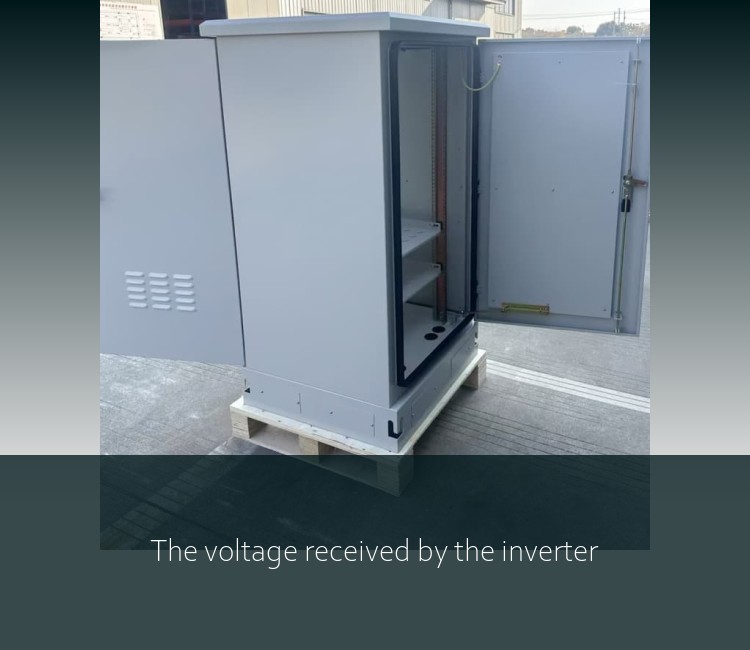 The voltage received by the inverter