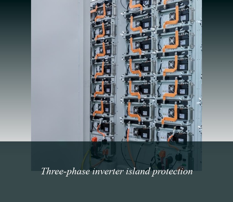 Three-phase inverter island protection