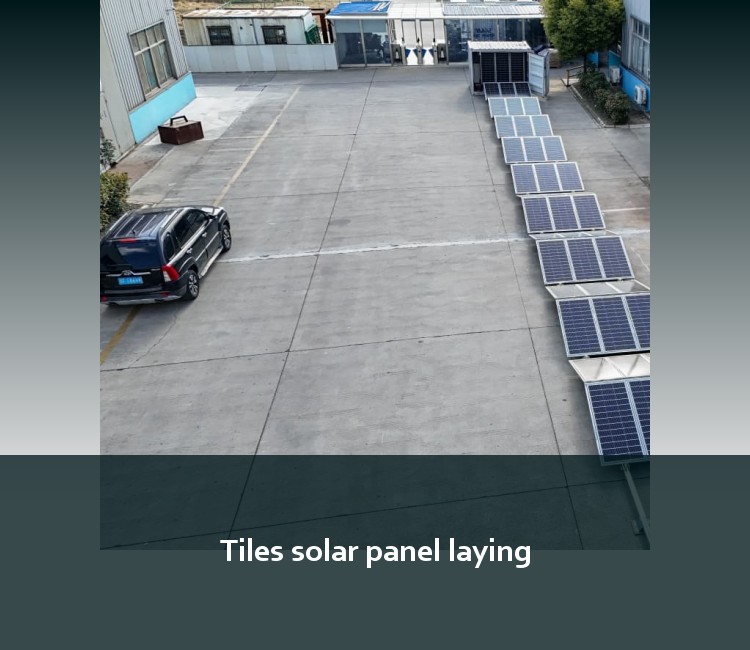 Tiles solar panel laying