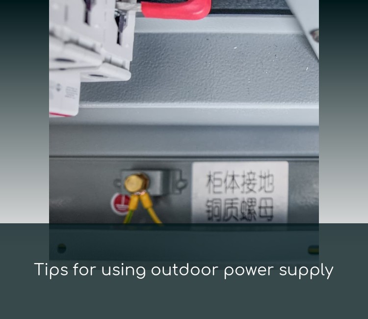 Tips for using outdoor power supply