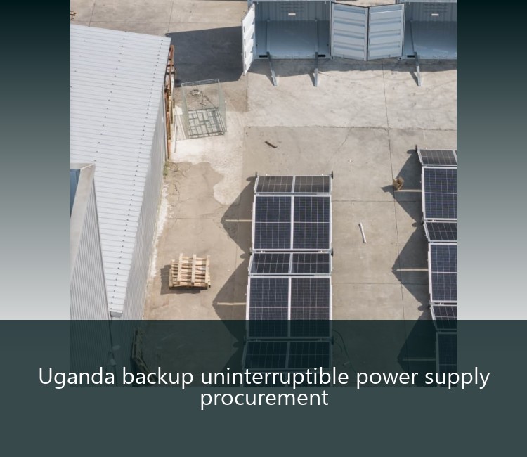 Uganda backup uninterruptible power supply procurement