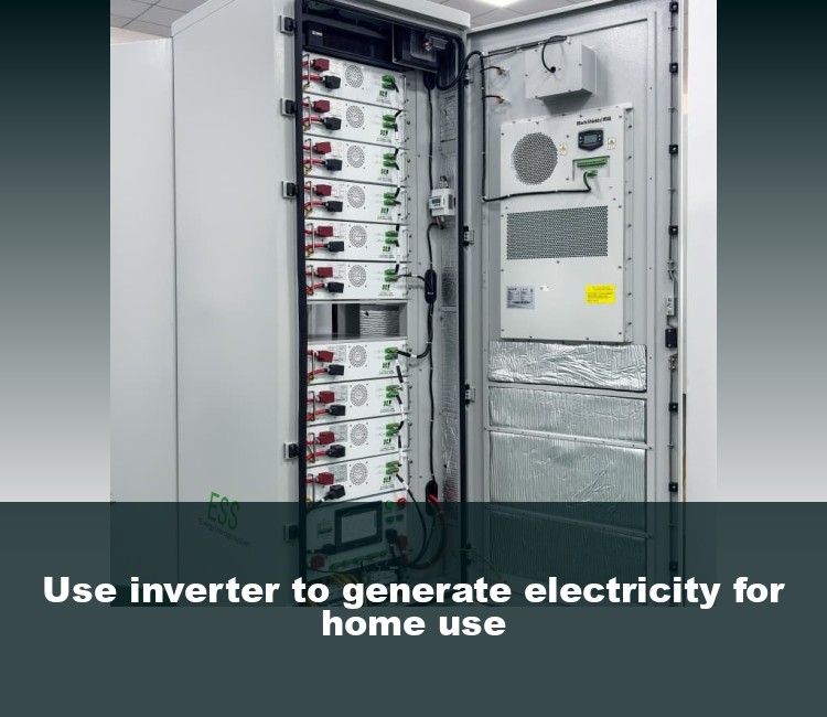 Use inverter to generate electricity for home use