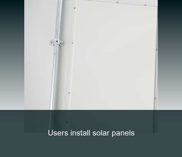 Users install solar panels