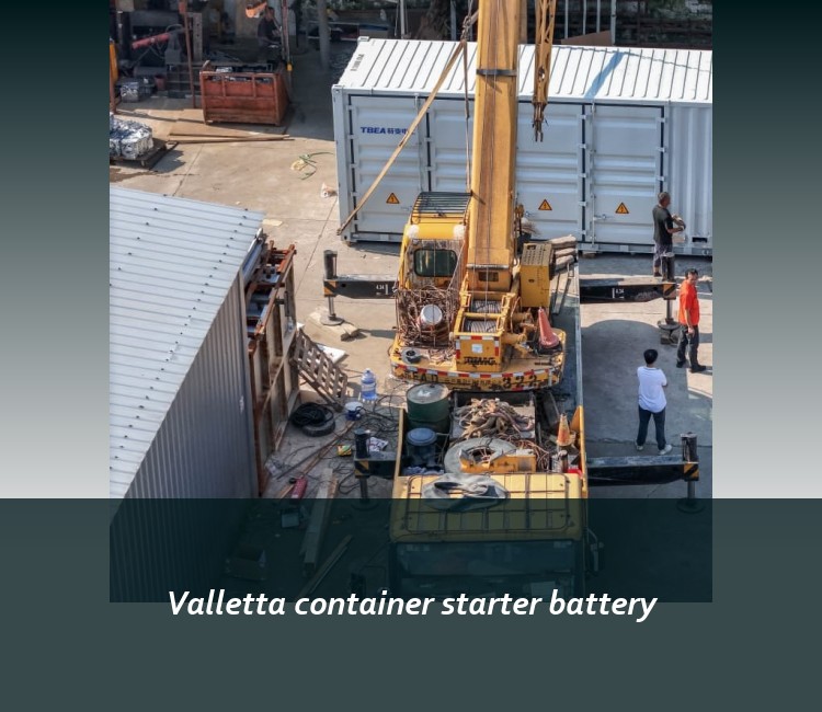 Valletta container starter battery