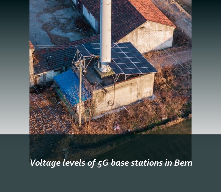Voltage levels of 5G base stations in Bern