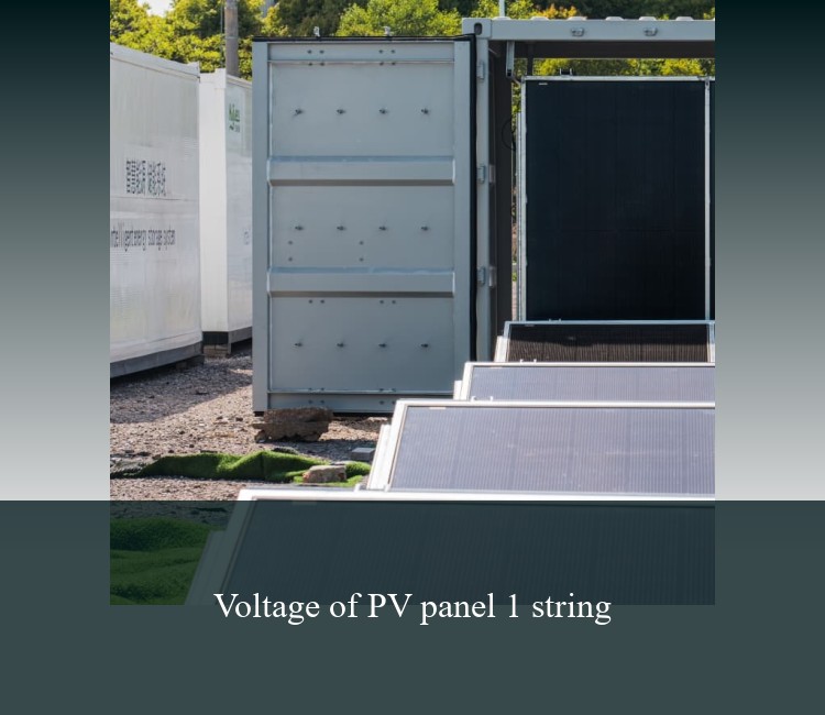 Voltage of PV panel 1 string