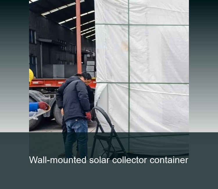 Wall-mounted solar collector container