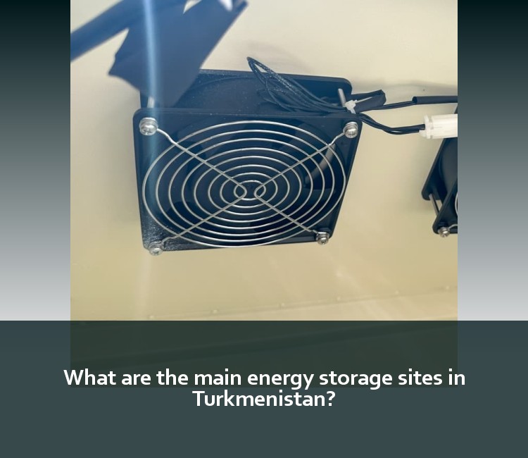 What are the main energy storage sites in Turkmenistan?