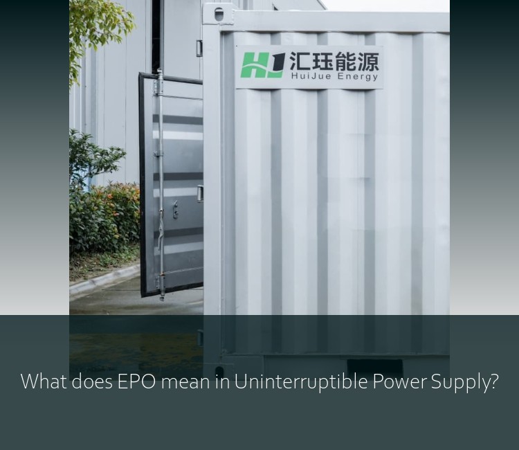 What does EPO mean in Uninterruptible Power Supply?