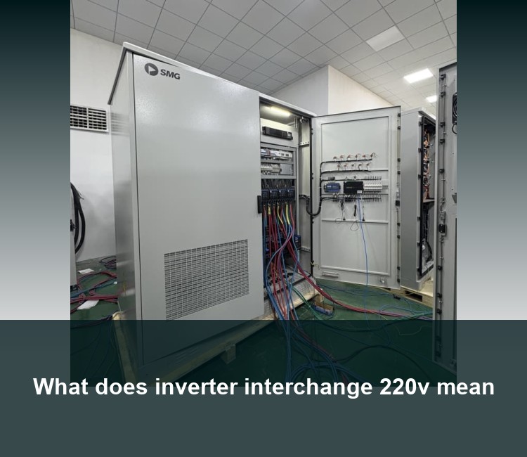 What does inverter interchange 220v mean
