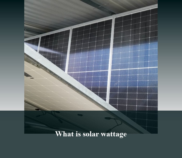 What is solar wattage