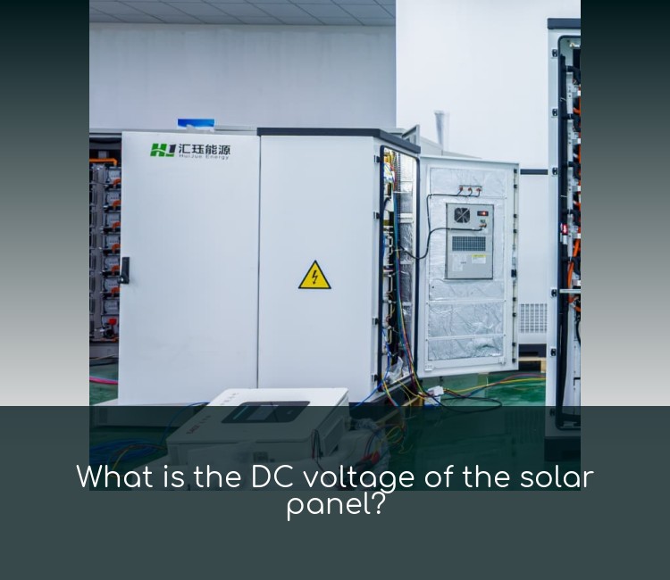 What is the DC voltage of the solar panel?
