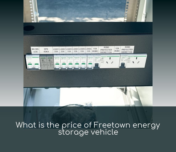 What is the price of Freetown energy storage vehicle